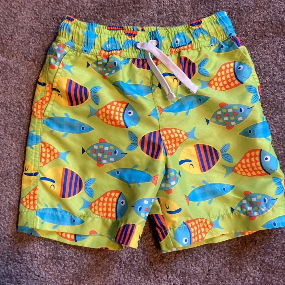2 Pairs of Little Boys Size 4 Swim Trunks